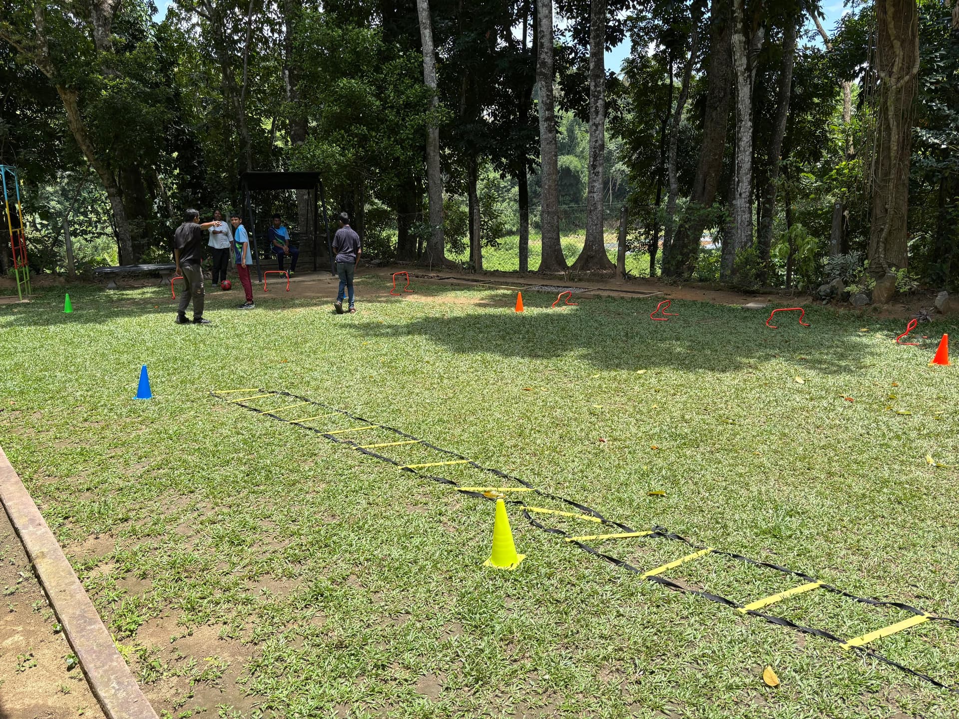 Outdoor playground for special needs children